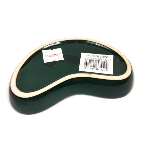 Zilla Pet Reptile & Amphibian Terrarium Green Kidney Dish Food & Water Bowl NEW - Picture 3 of 6